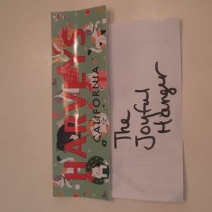 Harveys Seatbelt Meowy Christmas bumper sticker